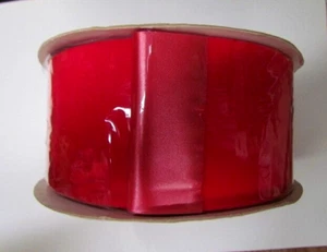 RED New VELTEX 25 Yards X 2 3/4" Velvet Floral Craft Ribbon - Picture 1 of 2