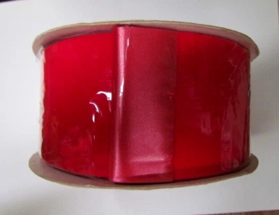 RED New VELTEX 25 Yards X 2 3/4" Velvet Floral Craft Ribbon - Image 1 of 2