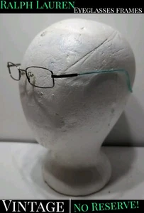 ✨VINTAGE✨ Ralph Lauren Eyeglasses Metal Frames w/ Clear Green Arms - Picture 1 of 19