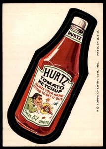 1974 Topps Wacky Packages 7th Series Hurtz Ketchup EX-NM (uncommon) Clean!