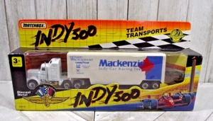 Matchbox Team Transports Indy 500 Mackenzie Racing Tractor Trailer Unpunched - Picture 1 of 5
