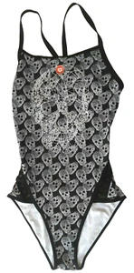Arena Women's US/UK40 Female One-Piece Swimsuit Crazy Pop Sculls Super Fly - Picture 1 of 6