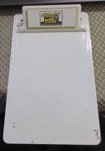 Vtg Foley Tractor Caterpillar Clip Board Note Holder Metal 5 KS Locations - Picture 1 of 4