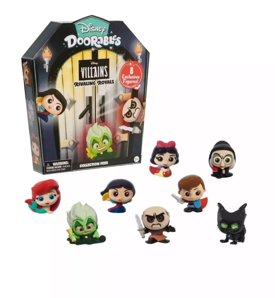 Disney Doorables Villain Collection eek, ¡Incluye 8 mini figuras para 5 en adelante! Foto 1 de 4