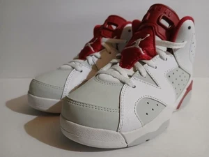 Air Jordan 6 Retro BP Hornets Gr. 1Y White Gym Red Pure Platinum - Bild 1 von 14