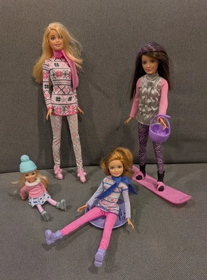 Mattel Barbie 2015 edição limitada Target Sisters conjunto divertido de inverno - Imagem 1 de 4