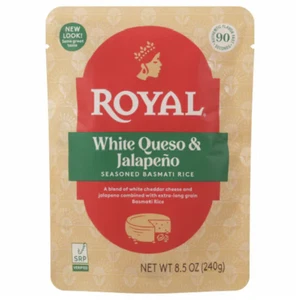 Royal White Queso & Jalapeno Seasoned Basmati Rice - Picture 1 of 1
