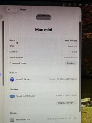 Apple Mac Mini 2023 M2 Chip 8GB RAM 256GB SSD - Image 1 of 4