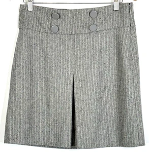Gonna donna Fossil taglia 6 linea A grigia bottoni metallizzati dettaglio pieghe nuova etichette - Foto 1 di 7