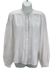 Nobody's Child Floral Embroidered Broderie Anglaise Womens Blouse UK Size 12,New - Picture 1 of 12