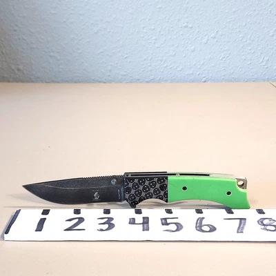 Faca de bolso Bone Collector BC-847-GN verde cabo G-10 com clipe de cinto - Imagem 1 de 4