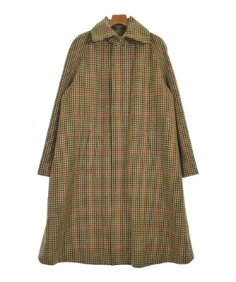 GUCCI Balmacaan Coats BeigexKhakixOrangeetc.(Check Pattern) 2200627900013 - Image 1 of 4