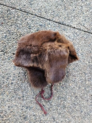 POT-Ø POHT Gorra Sombrero de Piel de Cosaco Ruso De Colección Marrón con Orejeras Foto 1 de 4