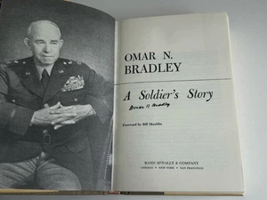 Bradley: A Soldier's Story WWII Autobiography SIGNED Omar Bradley Hardcover - Picture 1 of 7