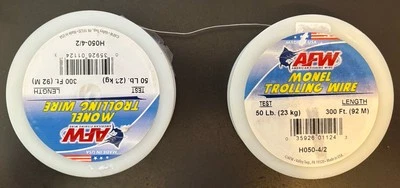 AFW (AMERICAN FISHING WIRE)  TROLLING WIRE - SOFT MONEL -  600' .026 Dia - Image 1 of 2