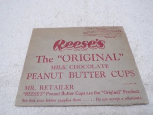 "REESE'S - DAS "ORIGINAL" MILCHSCHOKOLADE ERDNUSSBUTTERBECHER" WERBEEINSATZ - Bild 1 von 2