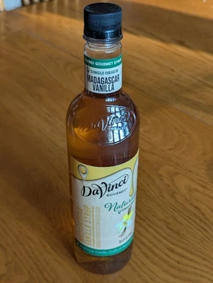 Jarabe de vainilla DaVinci Gourmet Naturals Madagascar, origen único, 25,4 fl oz Foto 1 de 3