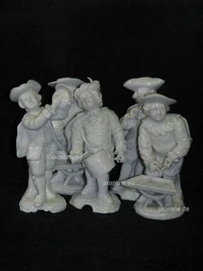 . Höchst Porzellan Figuren Set Rokoko Musiker, Fanfare, Tschinellen, Trommel... - Bild 1 von 1