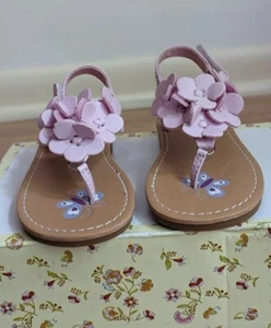 NWT Laura Ashley Pink Sandals Toddler Size 5 - Picture 1 of 9
