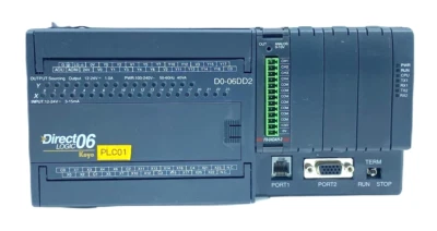 KOYO AUTOMATION DIRECT LOGIC D0-06DD2 PLC W/ F0-04DAH-2 ANALOG OUTPUT MODULE - Image 1 of 4