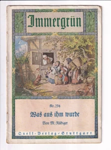 Verde perenne n.º 234 Lo que se convirtió en Rüdiger Quell Verlag Stuttgart aprox. 1920/30 - Imagen 1 de 2