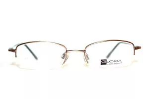 NEW GLORIA VANDERBILT GG 4012 183 BROWN SEMI RIMLESS EYEGLASSES WOMENS 47-18-135 - Picture 1 of 6