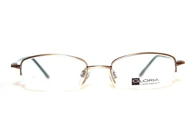 NEW GLORIA VANDERBILT GG 4012 183 BROWN SEMI RIMLESS EYEGLASSES WOMENS 47-18-135 - Image 1 of 4