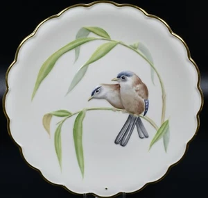 Rare 1st L/E 1976 Birds of Dorothy Doughty Dessert Plate Blue Winged Sivas - Picture 1 of 6