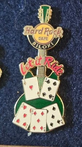 Hard Rock Cafe/ Pin/ Biloxi/ Let it Ride/ Cards/ 1 of 12/ Gaming/ Guitar - Picture 1 of 1
