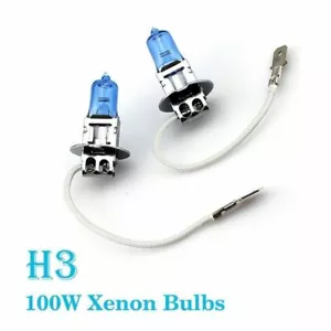 H3 12V 100W Xenon White 6000K Light Fog Car Headlight Lamp Globes Bulbs LED HID - Picture 1 of 7