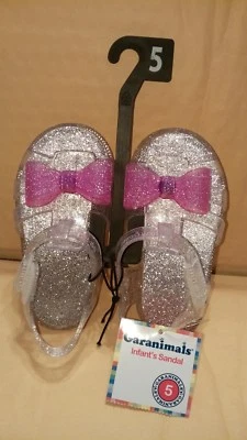 Zapatos Garanimals Infantiles Informales Plateados con Arcos Rosa Gelatina Talla 5 Foto 1 de 3