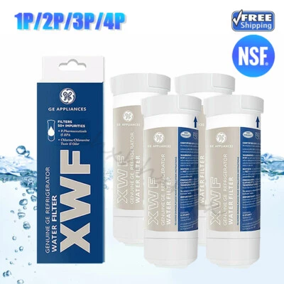 1/2/3/4 packs filter compatible with GE XWF refrigerator replacement applicable - Image 1 of 4