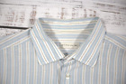ETRO 44 17 36 MEN’S SLIM FIT BLUE STRIPED LIGHT TEXTURED SHIRT MADE IN ITALY