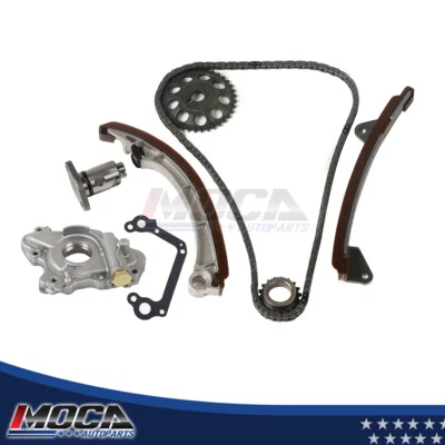 Kit de cadena de distribución bomba de aceite apto 00-08 Toyota Corolla Matrix Pontiac 1.8L L4 1ZZFE  Foto 1 de 4