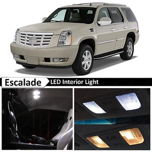 Paquete de 18 luces LED interiores blancas para Cadillac Escalade 2007-2014 SUV - Imagen 1 de 1