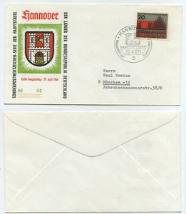 62132 - Mi.Nr. 416 - FDC - Hannover 29.4.1964 - Hauptstädte der Bundesländer - Bild 1 von 1