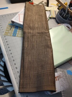 Golden  Brown Woven Fabric 1 1/2  x 56 inches - Image 1 of 4