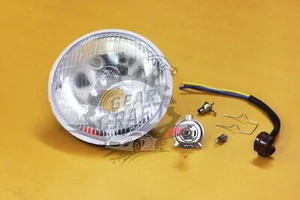 Lucas 7 Inch Classic Car Sealed Beam Headlamp Light Halogen H4 Conversion LHD - Bild 1 von 7