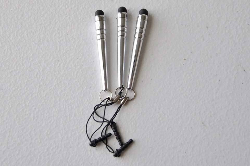 Canetas STYLUS TOUCH 3,5mm plugue de poeira capacitivo para iPhone 8 7 6 4s 5 Galaxy S6 S7+ - Imagem 1 de 4