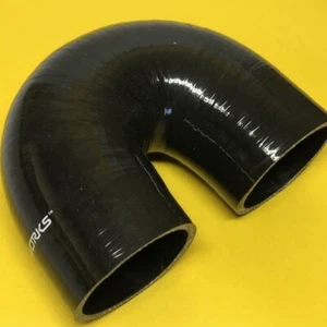 Raceworks SHE-180-400BK 180 degree 4.0" 102 mm Elbow Silicon hose Black - Picture 1 of 3