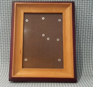 Wooden 7x9 Picture Frame Combined Colors  Wood 6.5x4.5 inside With Glass - Picture 1 of 10