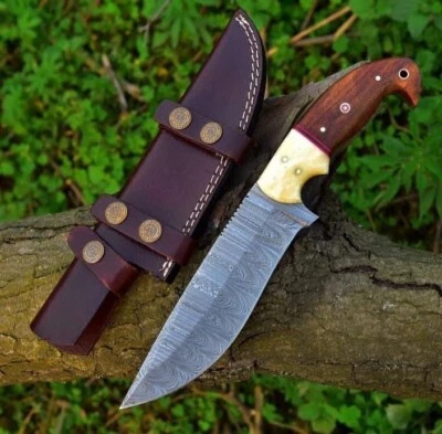 Vintage Trekker Knife Forest Hunting Knife Tactical Fixed Blade Skinning Knife - Image 1 of 4