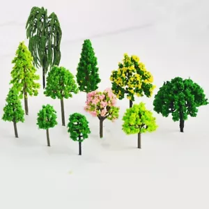 11 mini alberi verdi assortiti per miniatura giardino delle fate ornamento pianta casa delle bambole - Foto 1 di 4