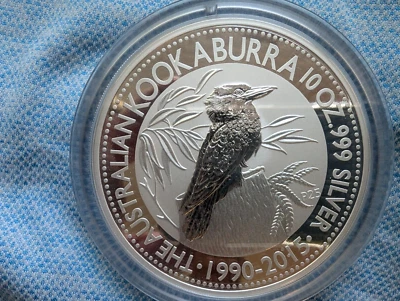 2015 SILVER 10 oz AUSTRALIA $10 KOOKABURRA MINT STATE PROOF LIKE - Image 1 of 4