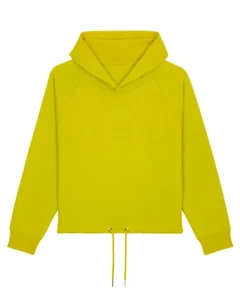 Felpa Corta Da Donna Con cappuccio Cropped Sweat Women's Short Hooded Sweatshirt - Picture 1 of 4