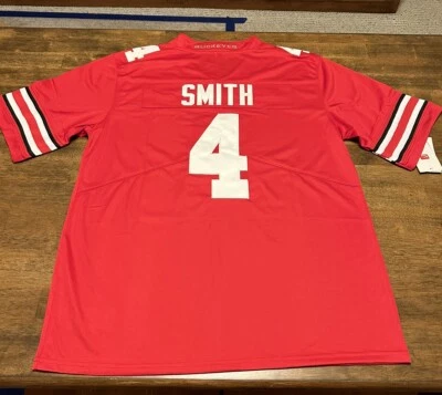 Jeremiah Smith Ohio State Jersey Buckeyes Stitched #4 Size Large