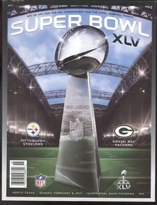 2011 Super Bowl XLV Program: Pittsburgh Steelers vs Green Bay Packers - Picture 1 of 1