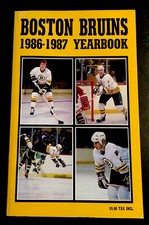 Boston Bruins 1986-87 Yearbook Gord Kluzak Nice Copy!