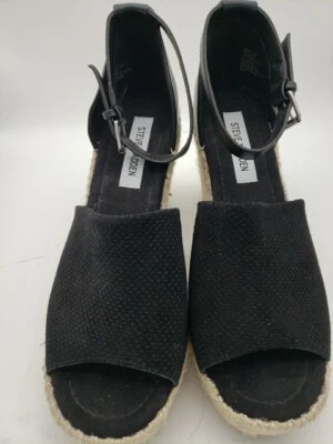 ZAPATOS STEVE MADDEN JAYLEN WEDGE MUJER NEGROS 9.5 Foto 1 de 4