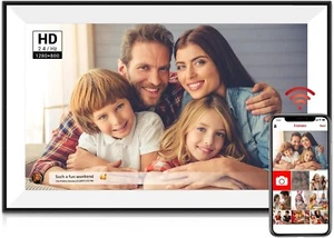 Digital Picture Frame WiFi, 10.1" Frameo Digital Photo Frame Touch Screen with 3 - Picture 1 of 8